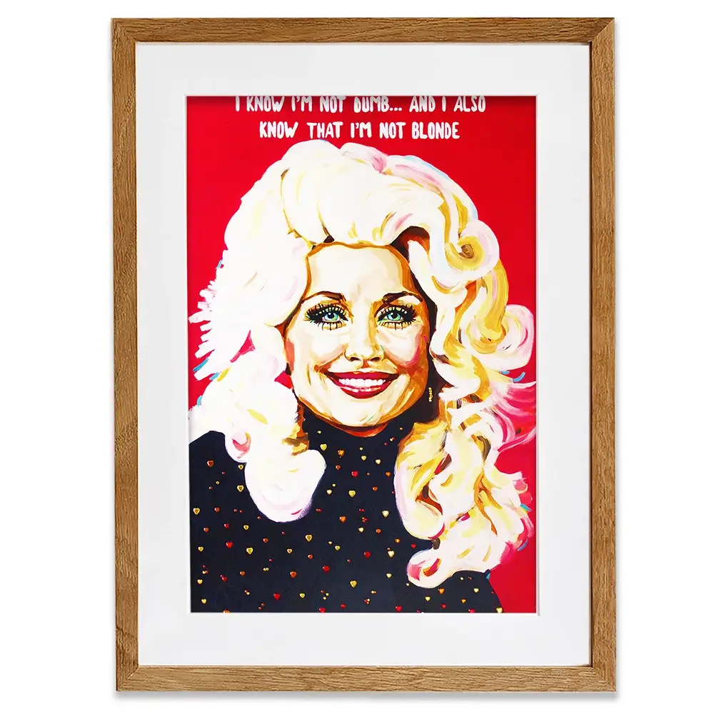 Dolly Parton Queen Of Country Framed Art Print Dolly Parton Queen Of Country Framed Art Print wall art product Juliet Stockton