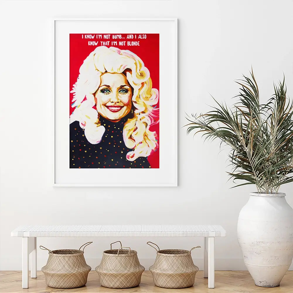Dolly Parton Queen Of Country Framed Art Print Dolly Parton Queen Of Country Framed Art Print wall art product Juliet Stockton