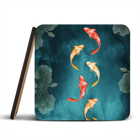 Don't Be Koi Coaster Set Rainbow Soul Tree Coaster Set | Rainbow Soul Tree Art Coasters wall art product Abubkr Mohamed / Shutterstock