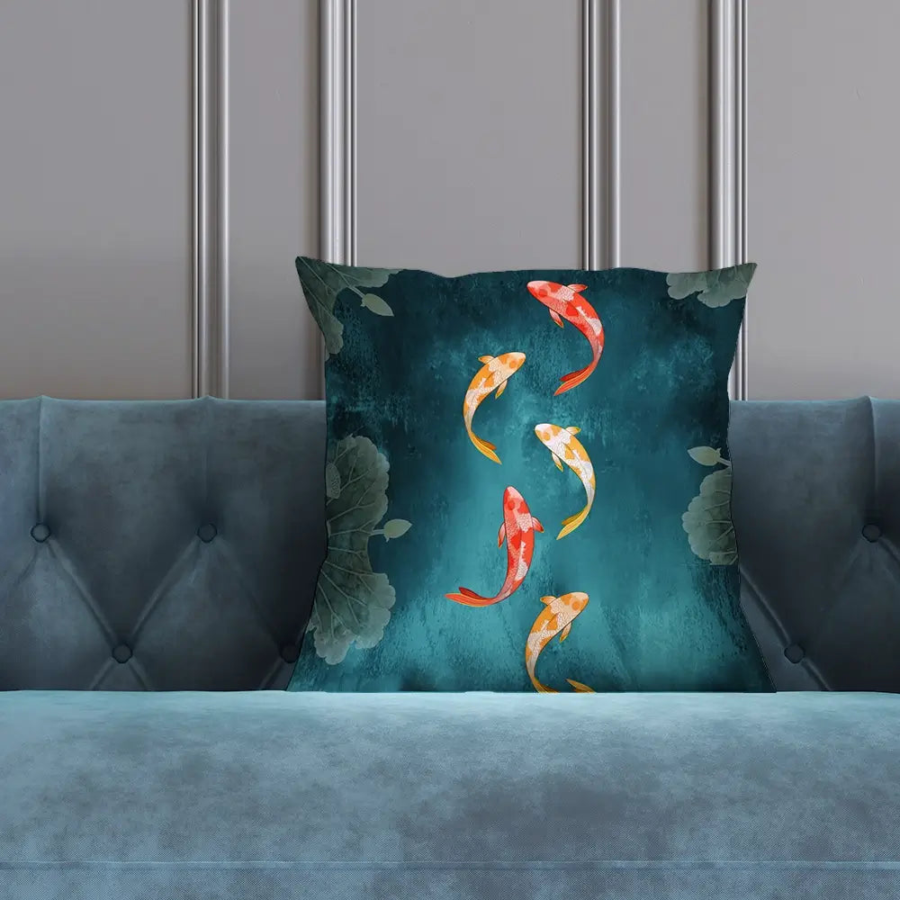 Don't Be Koi Cushion Don't Be Koi Cushion wall art product Abubkr Mohamed / Shutterstock