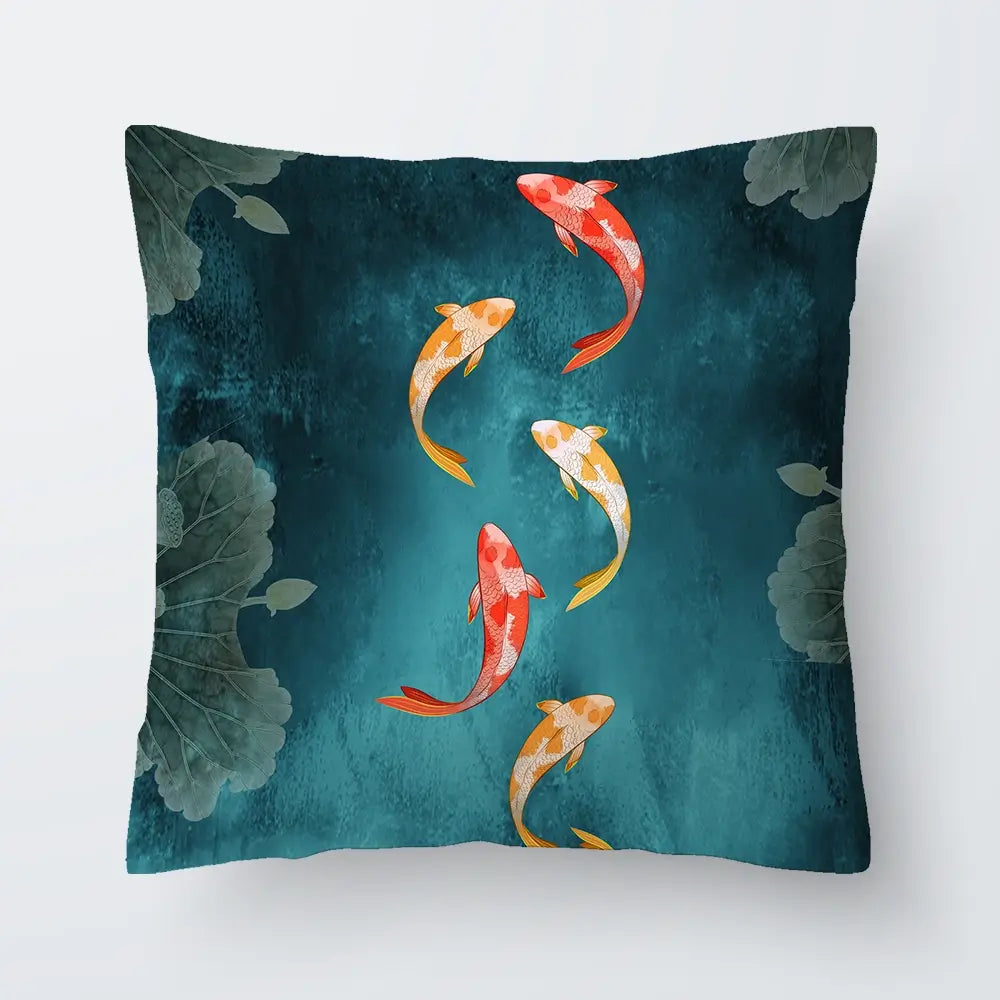 Don't Be Koi Cushion Don't Be Koi Cushion wall art product Abubkr Mohamed / Shutterstock