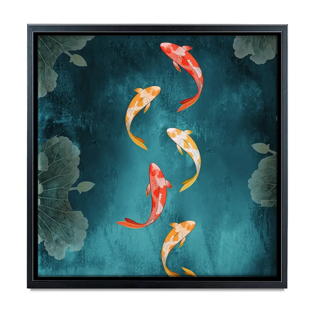 Don't Be Koi Square Canvas Print Don't Be Koi Square Canvas Print wall art product Abubkr Mohamed / Shutterstock