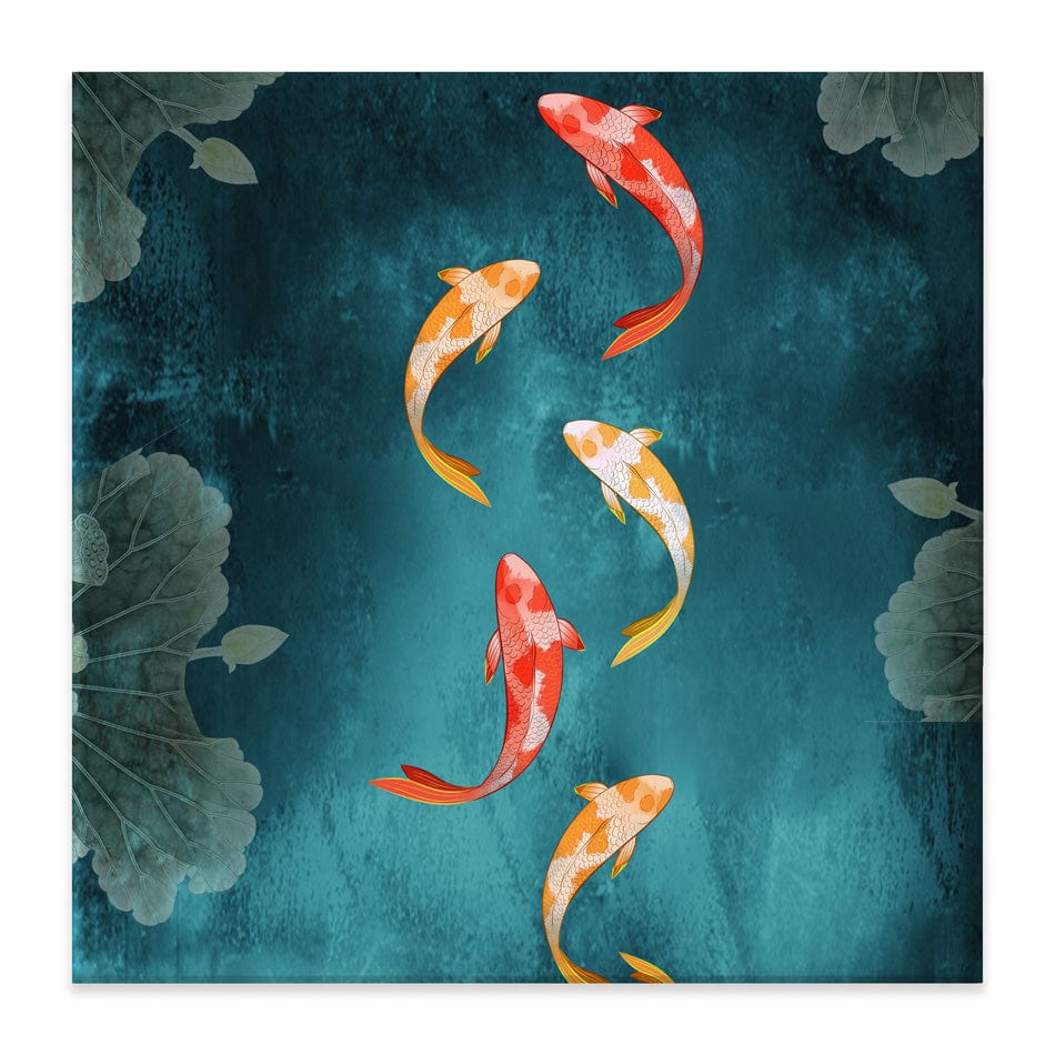 Don't Be Koi Square Canvas Print wall art product Abubkr Mohamed / Shutterstock