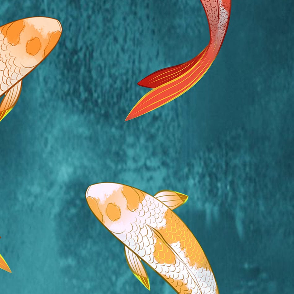 Don't Be Koi Square Canvas Print wall art product Abubkr Mohamed / Shutterstock