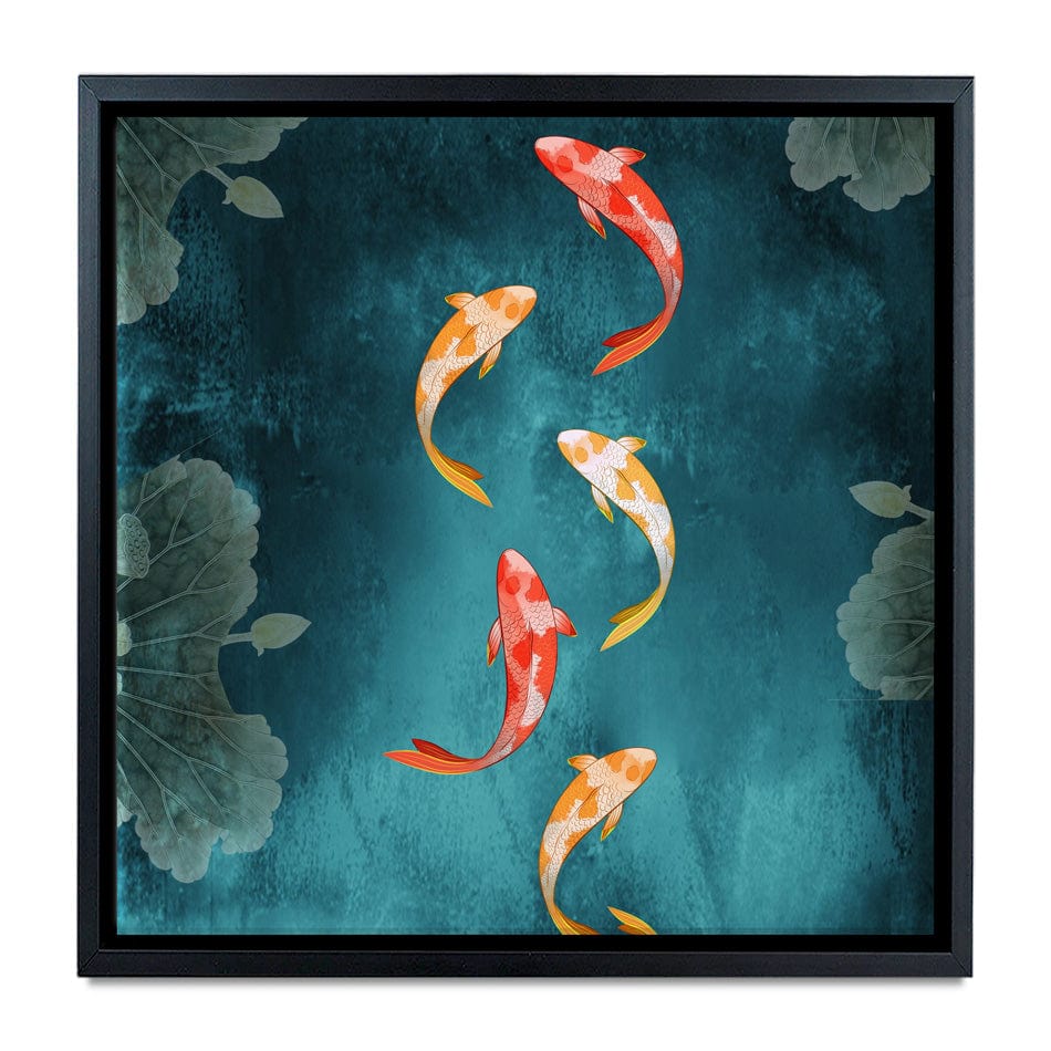 Don't Be Koi Square Canvas Print wall art product Abubkr Mohamed / Shutterstock