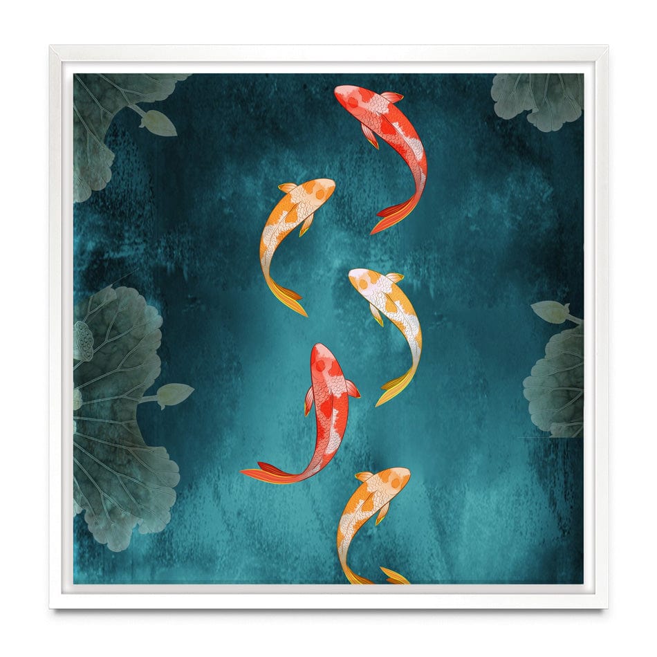 Don't Be Koi Square Canvas Print wall art product Abubkr Mohamed / Shutterstock