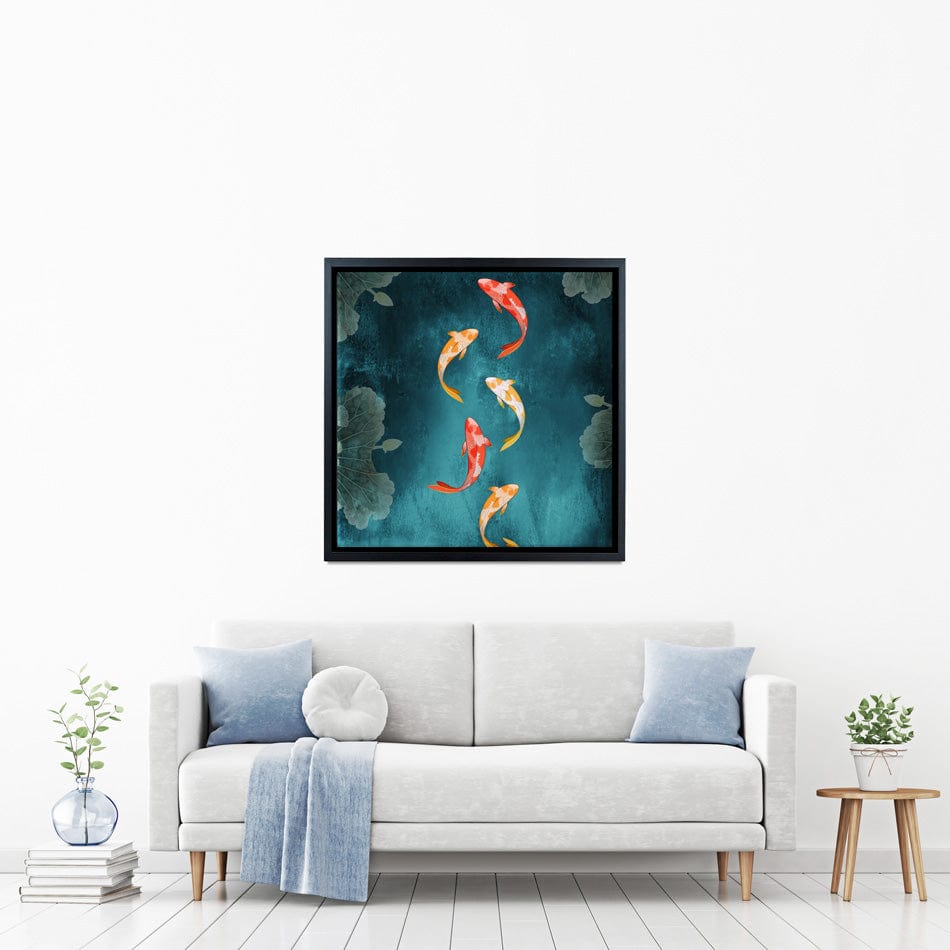 Don't Be Koi Square Canvas Print wall art product Abubkr Mohamed / Shutterstock