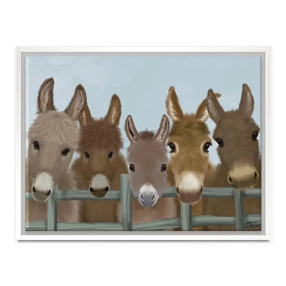 Donkey Herd Canvas Print Donkey Herd Canvas Print wall art product Fab Funky