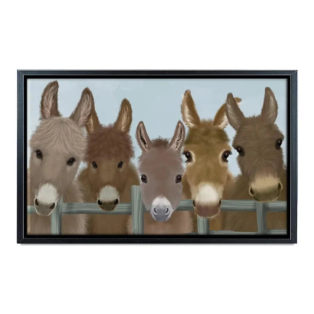 Donkey Herd Canvas Print Donkey Herd Canvas Print wall art product Fab Funky