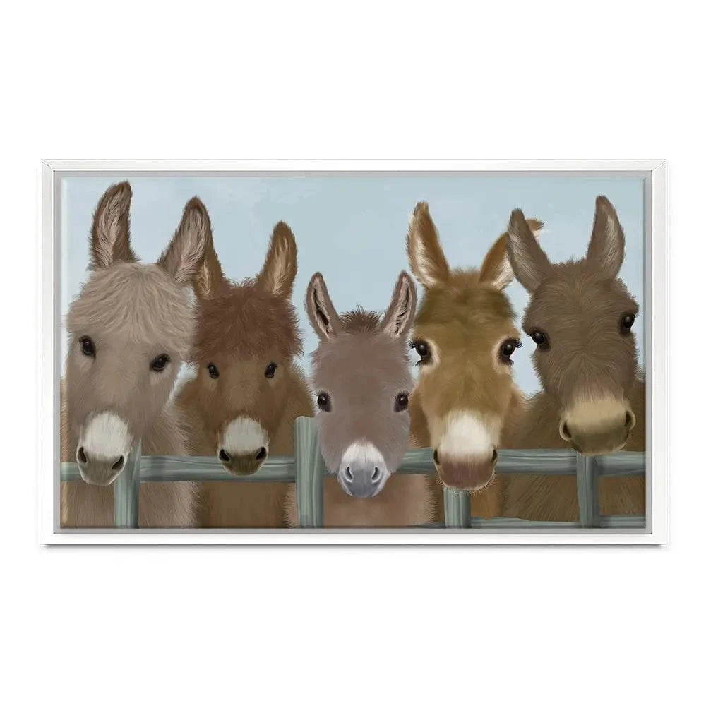 Donkey Herd Canvas Print Donkey Herd Canvas Print wall art product Fab Funky