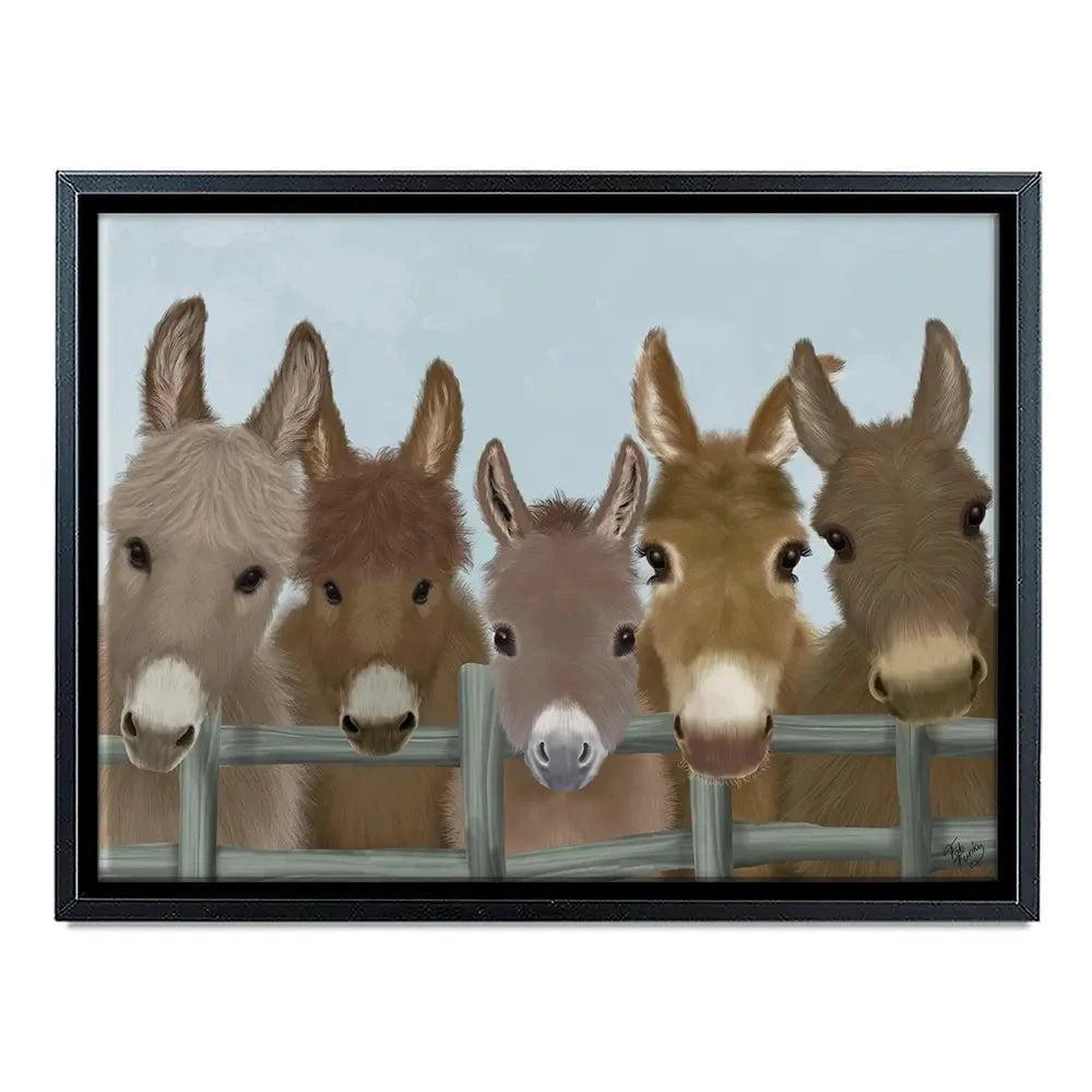 Donkey Herd Canvas Print Donkey Herd Canvas Print wall art product Fab Funky