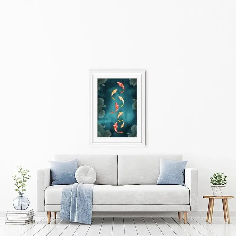 Dont Be Koi Framed Art Print Dont Be Koi Framed Art Print wall art product Abubkr Mohamed / Shutterstock