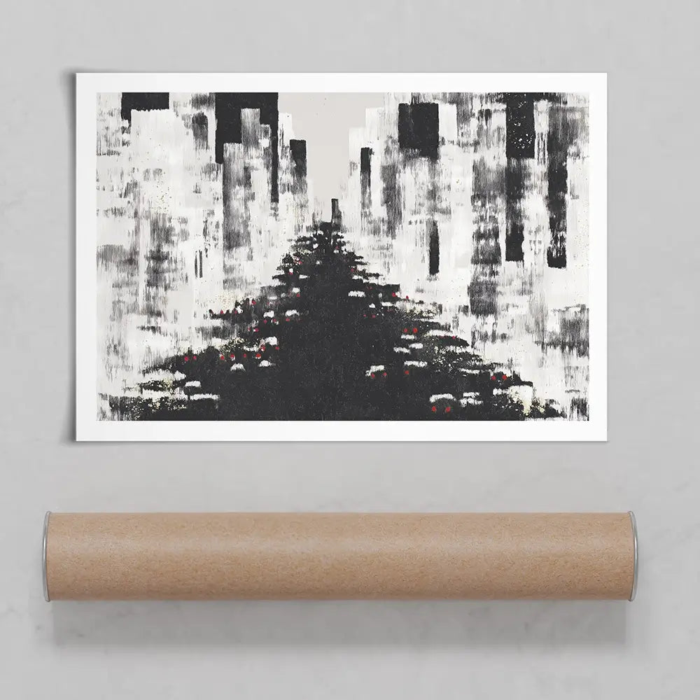 Dotted Traffic Lights Art Print Dotted Traffic Lights Art Print wall art product Chromatic Storm Studio