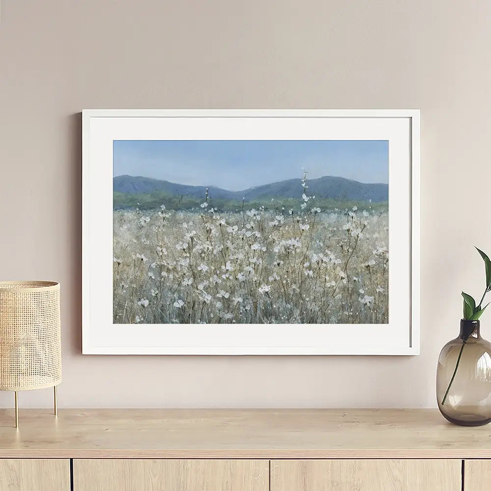 Downy Wildflower Field Framed Art Print Downy Wildflower Field Framed Art Print wall art product Carol Robinson