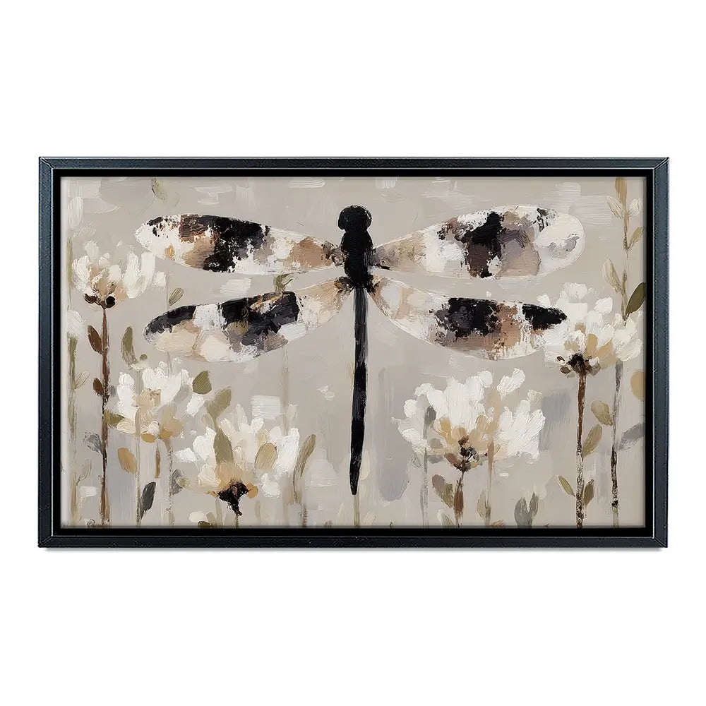Dragonfly Meadow Hover Canvas Print Dragonfly Meadow Hover Canvas Print wall art product Chromatic Storm Studio