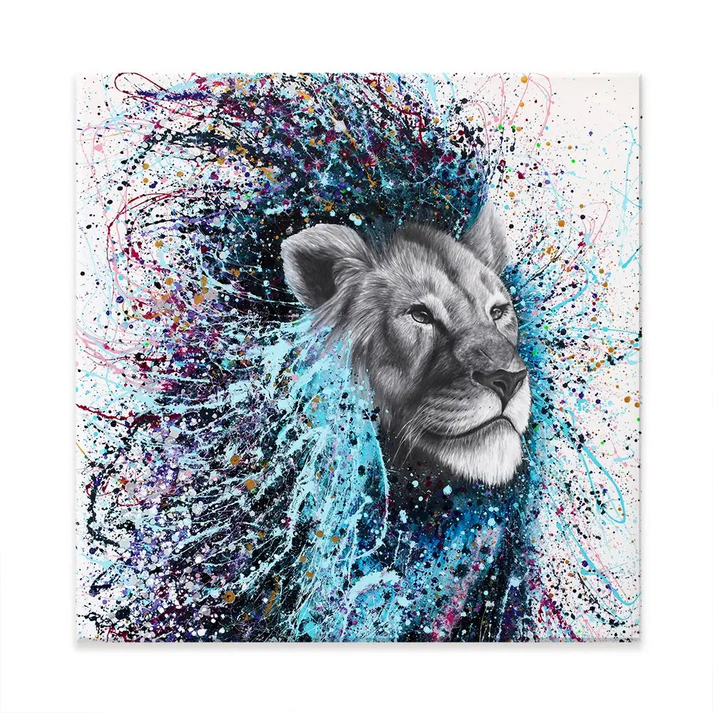 Dream Of A Lion Square Canvas Print Dream Of A Lion Square Canvas Print wall art product Ashvin Harrison (2016-2022 collection)