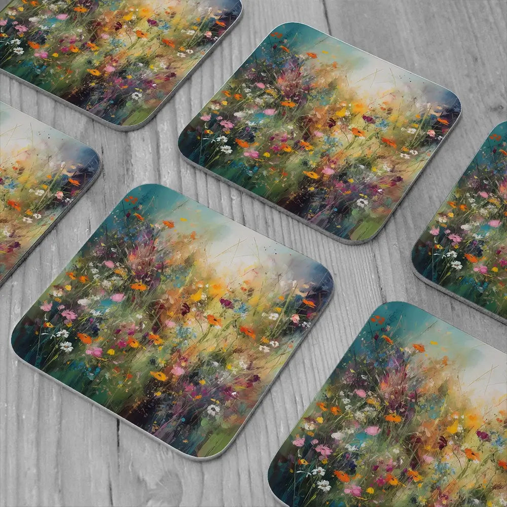 Dreaming Of Wildflowers Coaster Set Dreaming Of Wildflowers Coaster Set wall art product Creative Studio - Independent