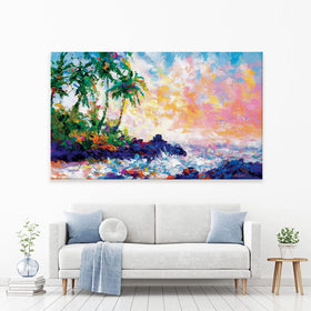 Dreams Of An Exotic Shore Canvas Print wall art product Leon Devenice