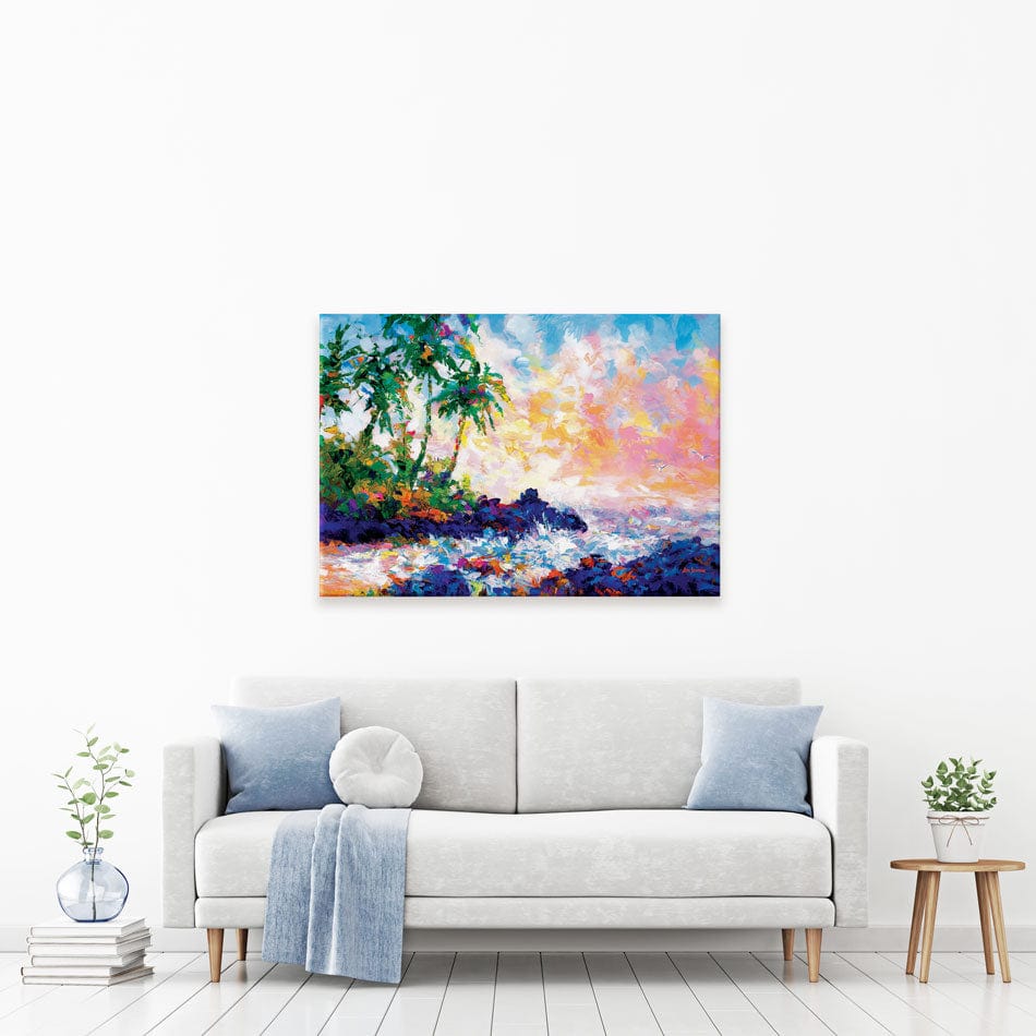 Dreams Of An Exotic Shore Canvas Print wall art product Leon Devenice