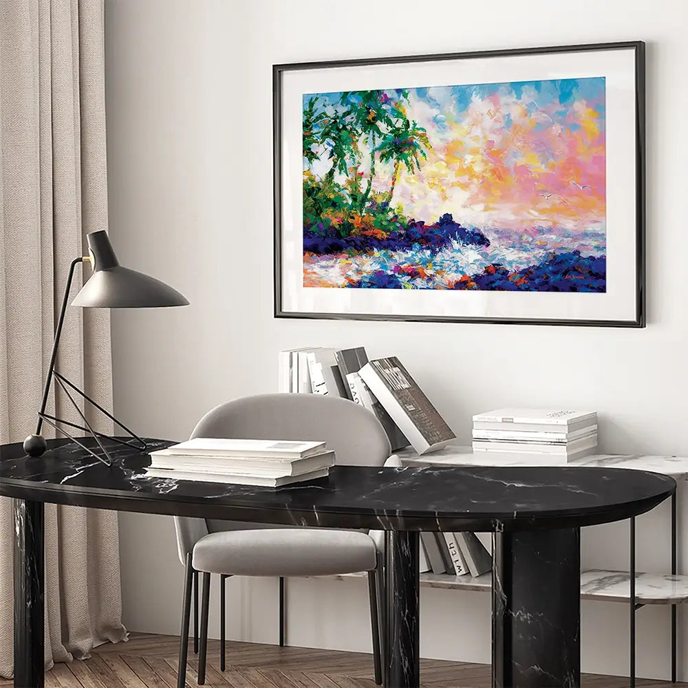Dreams Of An Exotic Shore Framed Art Print Dreams Of An Exotic Shore Framed Art Print wall art product Leon Devenice