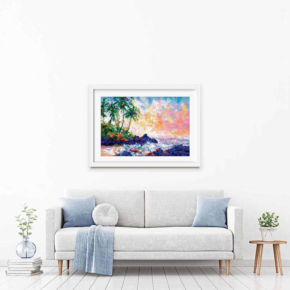 Dreams Of An Exotic Shore Framed Art Print wall art product Leon Devenice