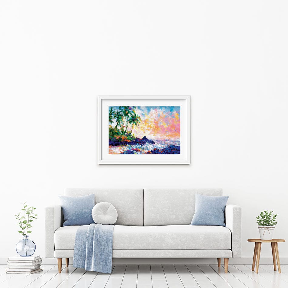 Dreams Of An Exotic Shore Framed Art Print wall art product Leon Devenice