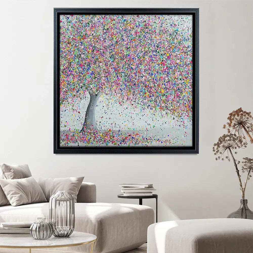 Dreamy Love Square Canvas Print Dreamy Love Square Canvas Print wall art product Jo Gough