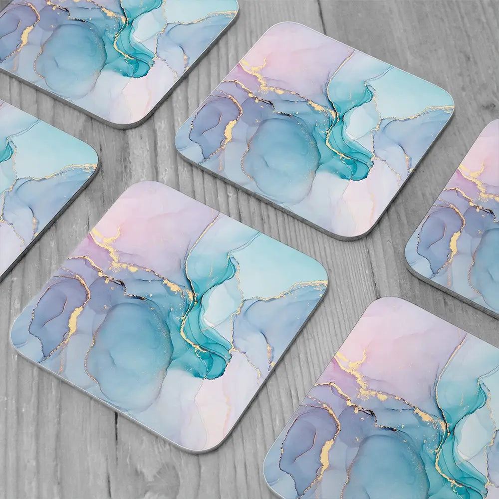 Dreamy Marble Coaster Set Dreamy Marble Coaster Set wall art product djero.adlibeshe yahoo.com / Shutterstock