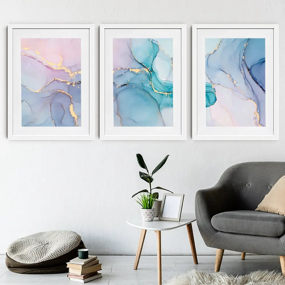 Dreamy Marble Framed Art Print Trio Dreamy Marble Framed Art Print Trio wall art product djero.adlibeshe yahoo.com / Shutterstock