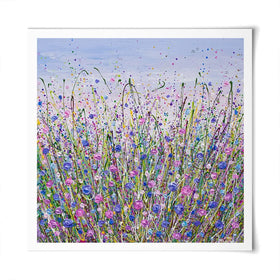 Dreamy Meadow Square Art Print Dreamy Meadow Square Art Print wall art product Olga Tkachyk