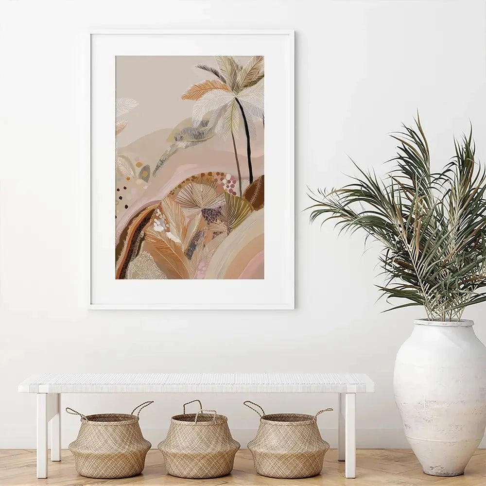 Dreamy Palms Framed Art Print Dreamy Palms Framed Art Print wall art product Isabella Karolewicz