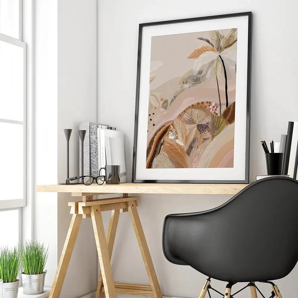 Dreamy Palms Framed Art Print Dreamy Palms Framed Art Print wall art product Isabella Karolewicz