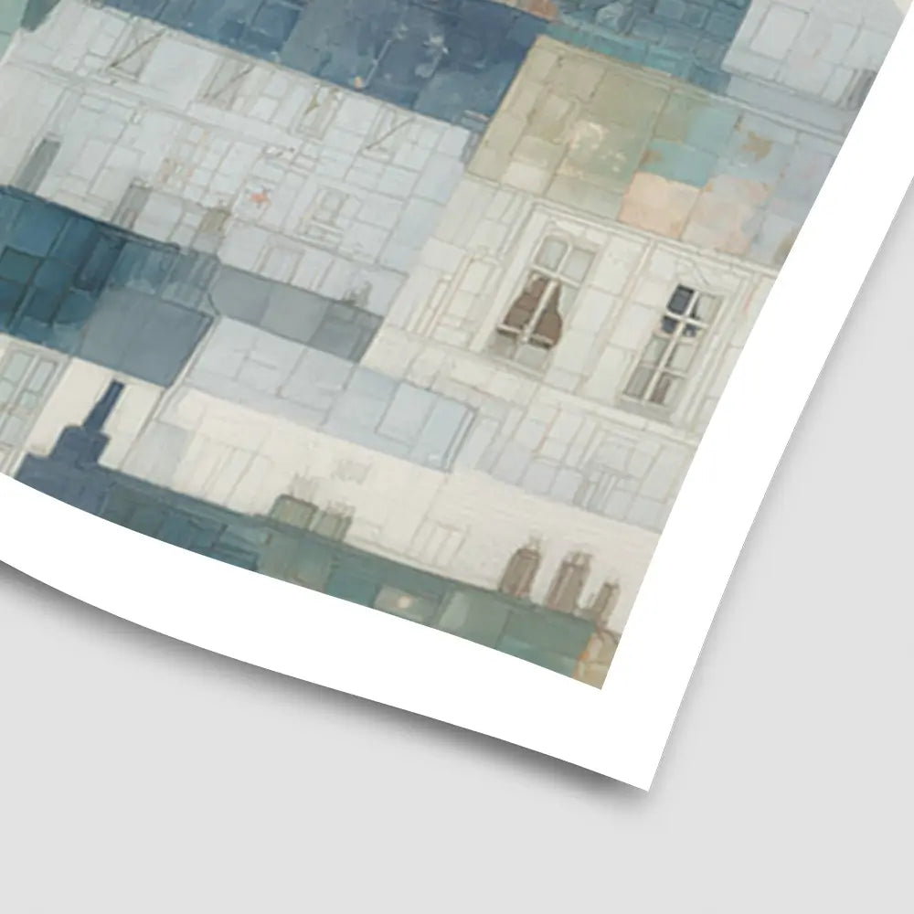 Dreamy Parisian Rooftops Art Print Dreamy Parisian Rooftops Art Print wall art product Chromatic Storm Studio