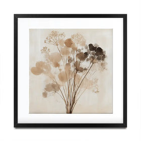 Dried Florals Square Framed Art Print Dried Florals Square Framed Art Print wall art product Chromatic Storm Studio