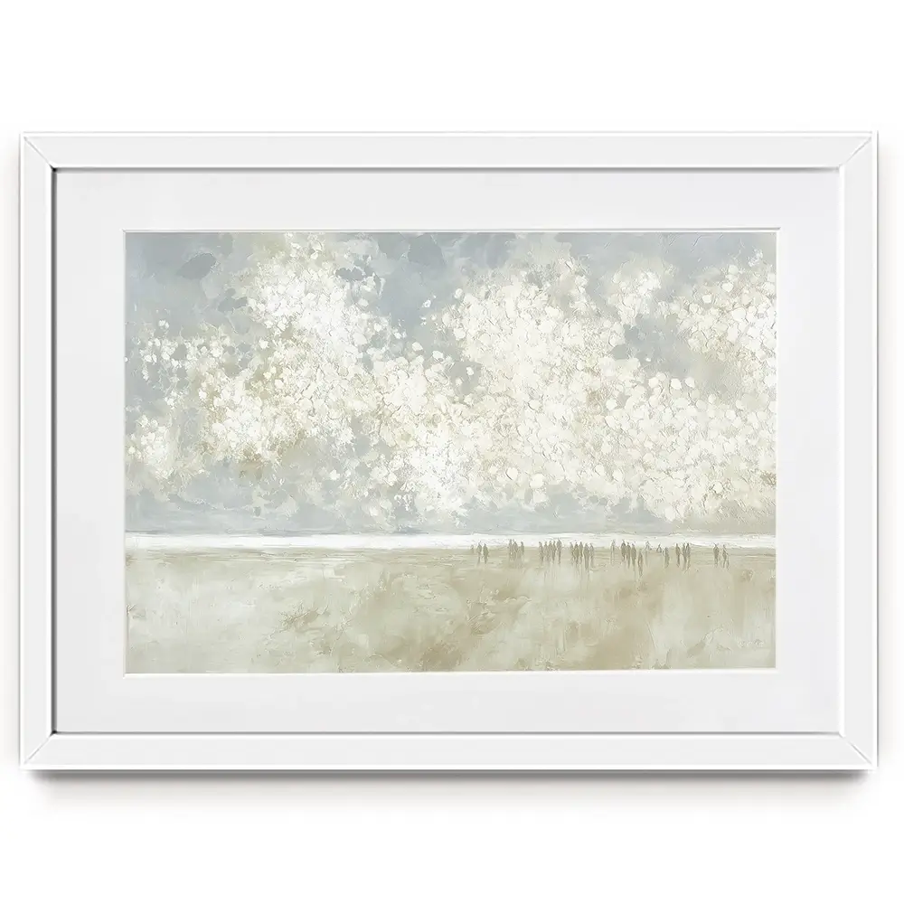 Drifting Blossom Sky Framed Art Print Drifting Blossom Sky Framed Art Print wall art product Chromatic Storm Studio