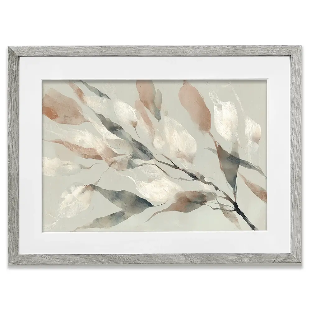 Drifting Coral Petals Framed Art Print Drifting Coral Petals Framed Art Print wall art product Chromatic Storm Studio