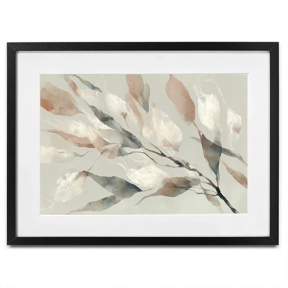 Drifting Coral Petals Framed Art Print Drifting Coral Petals Framed Art Print wall art product Chromatic Storm Studio