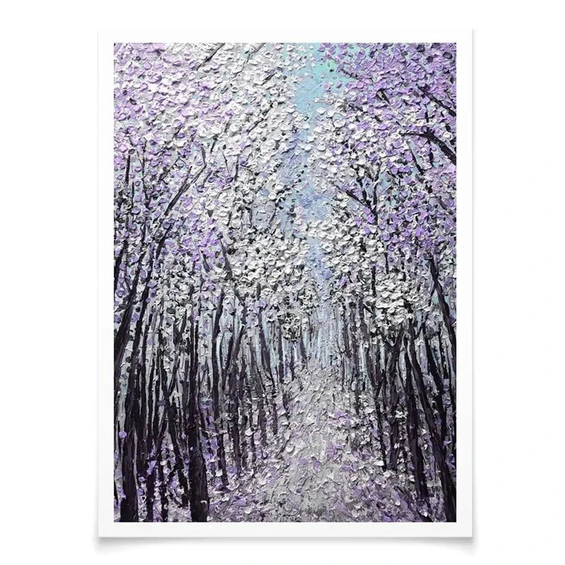 Driftwood In Purple Art Print Driftwood In Purple Art Print wall art product Nada Khatib