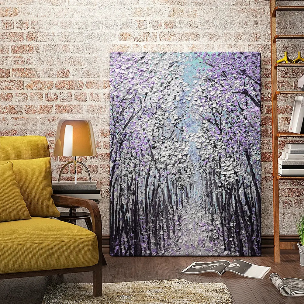 Driftwood In Purple Canvas Print Driftwood In Purple Canvas Print wall art product Nada Khatib
