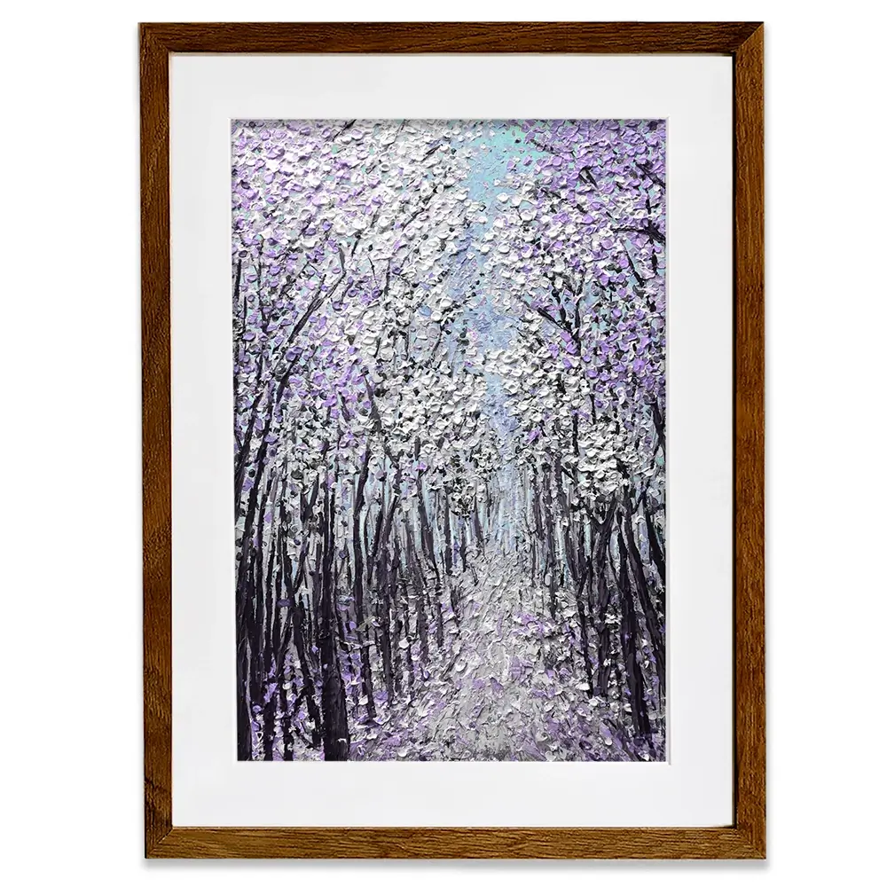 Driftwood In Purple Framed Art Print Driftwood In Purple Framed Art Print wall art product Nada Khatib