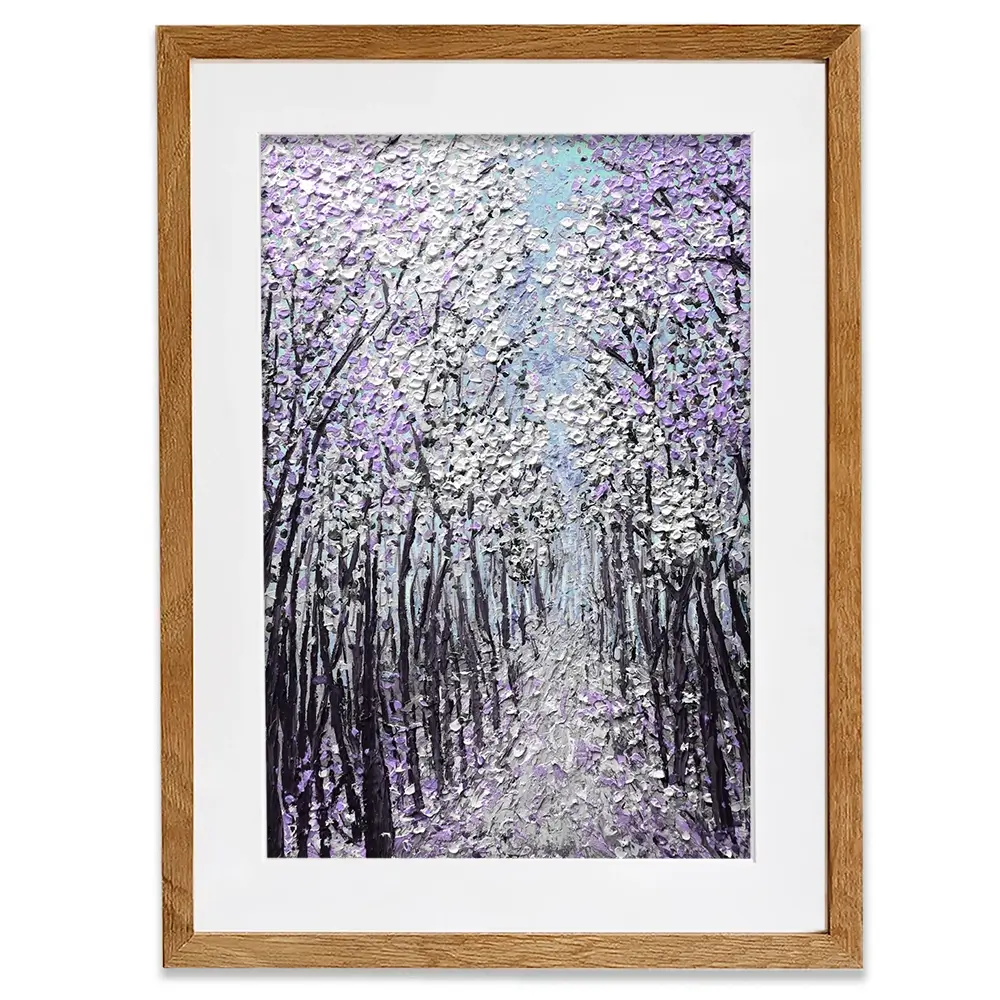Driftwood In Purple Framed Art Print Driftwood In Purple Framed Art Print wall art product Nada Khatib