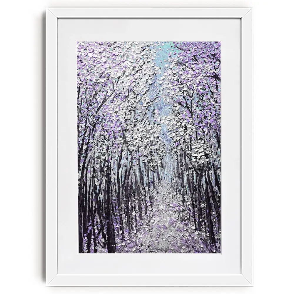 Driftwood In Purple Framed Art Print Driftwood In Purple Framed Art Print wall art product Nada Khatib