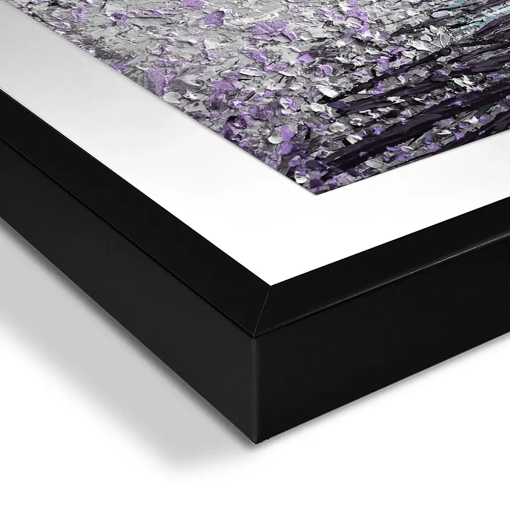 Driftwood In Purple Framed Art Print Driftwood In Purple Framed Art Print wall art product Nada Khatib