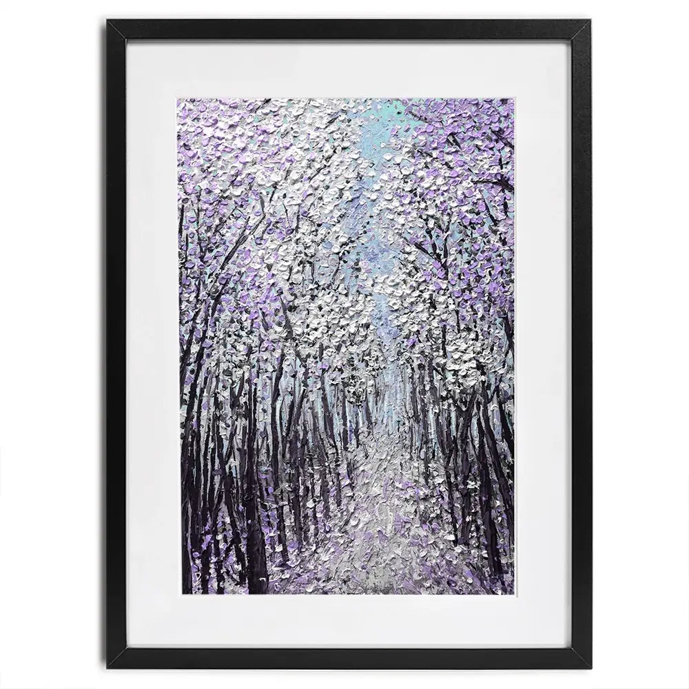 Driftwood In Purple Framed Art Print Driftwood In Purple Framed Art Print wall art product Nada Khatib