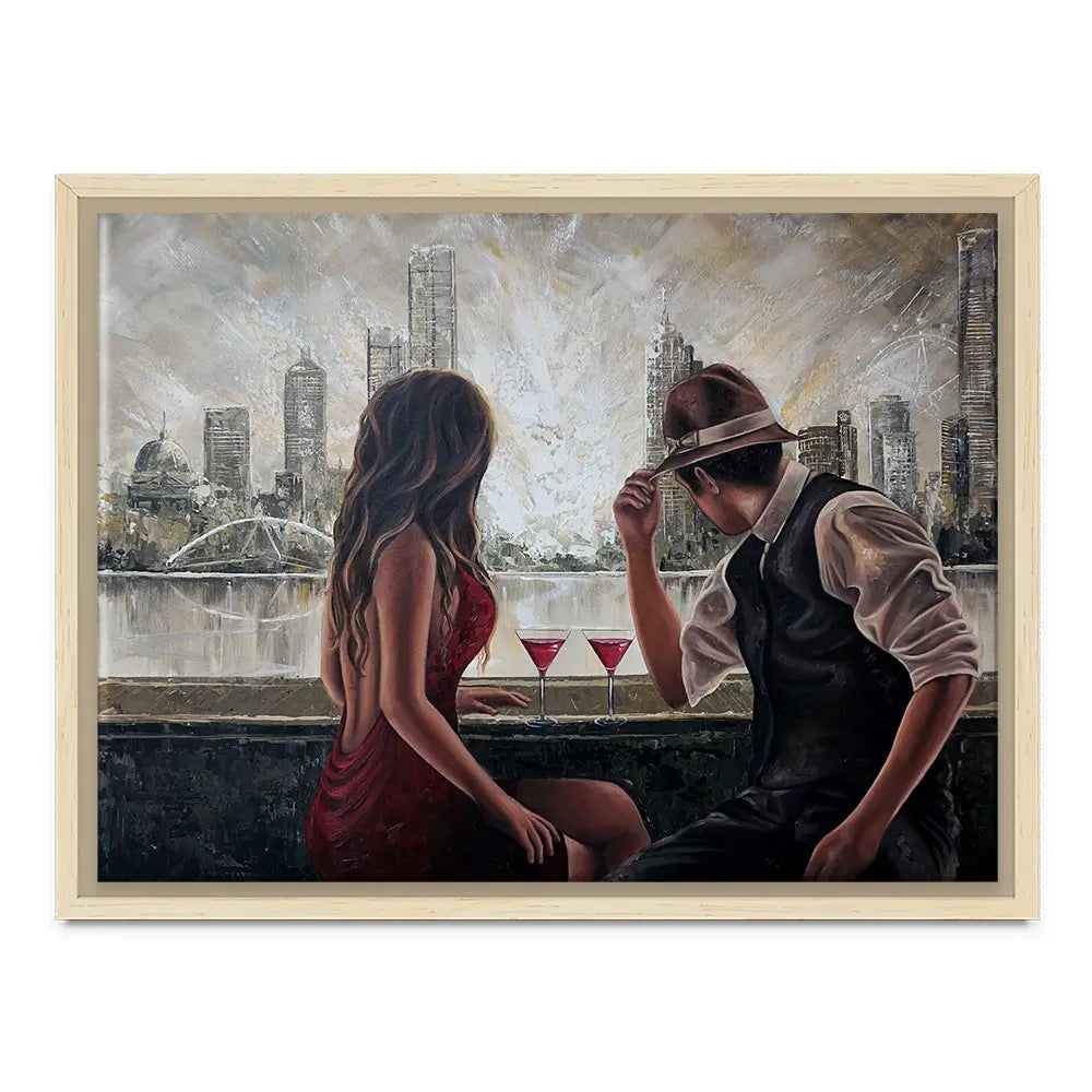 Drinks By The Yarra Canvas Print Drinks By The Yarra Canvas Print wall art product Isabella Karolewicz