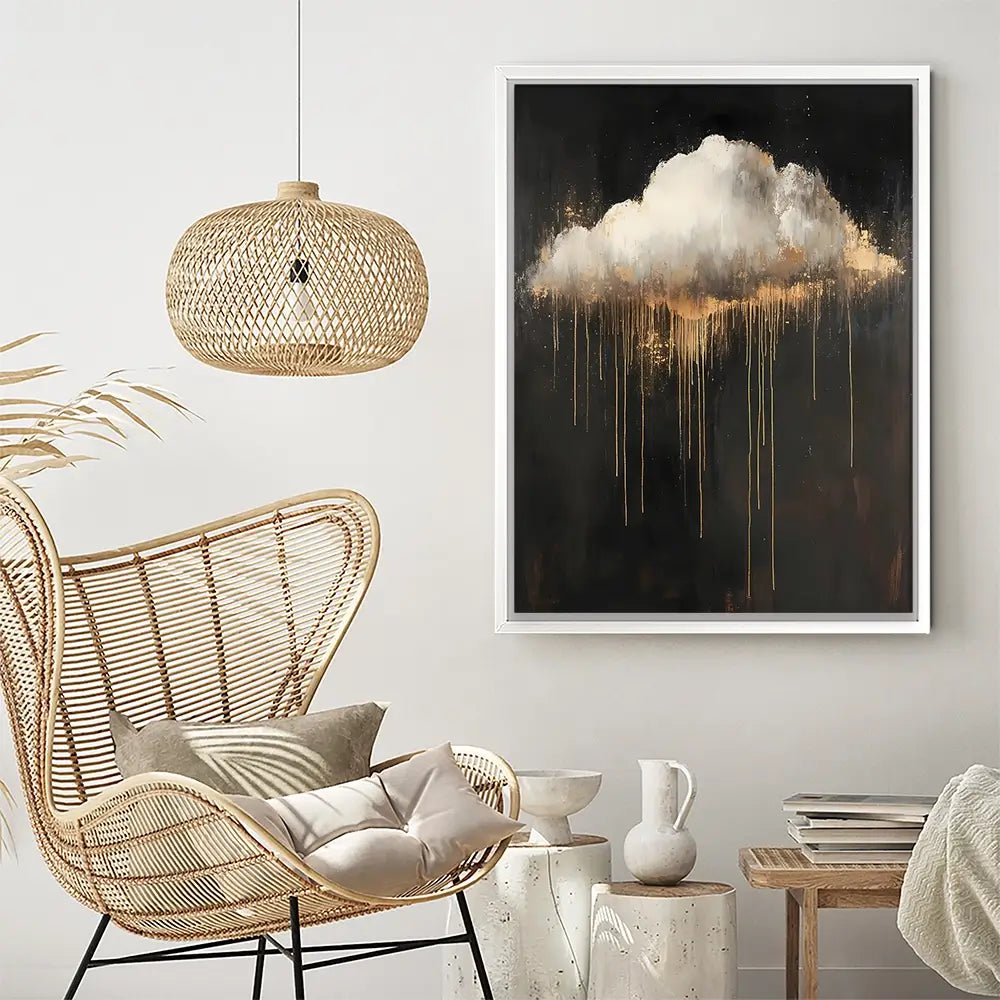Dripping Cloud Canvas Print Dripping Cloud Canvas Print wall art product IAmHomeStudio