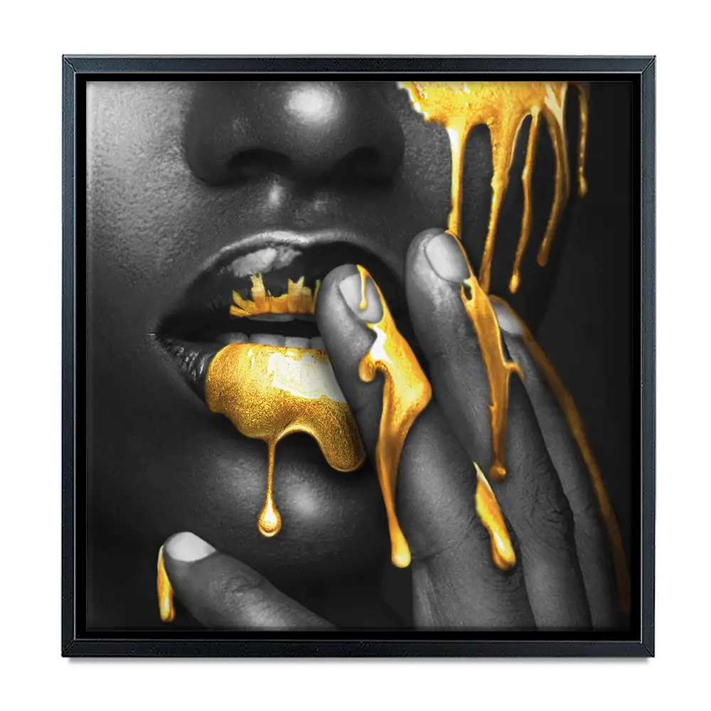 Dripping Square Canvas Print Dripping Square Canvas Print wall art product H Cleary