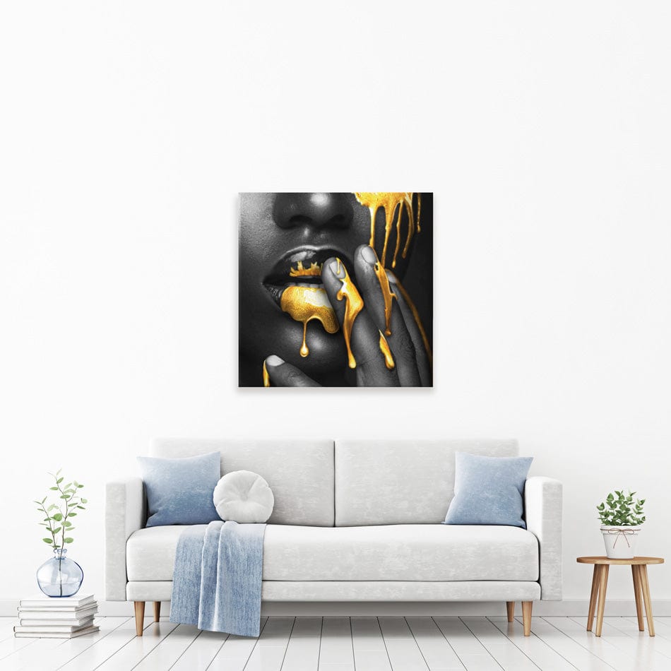 Dripping Square Canvas Print wall art product H Cleary