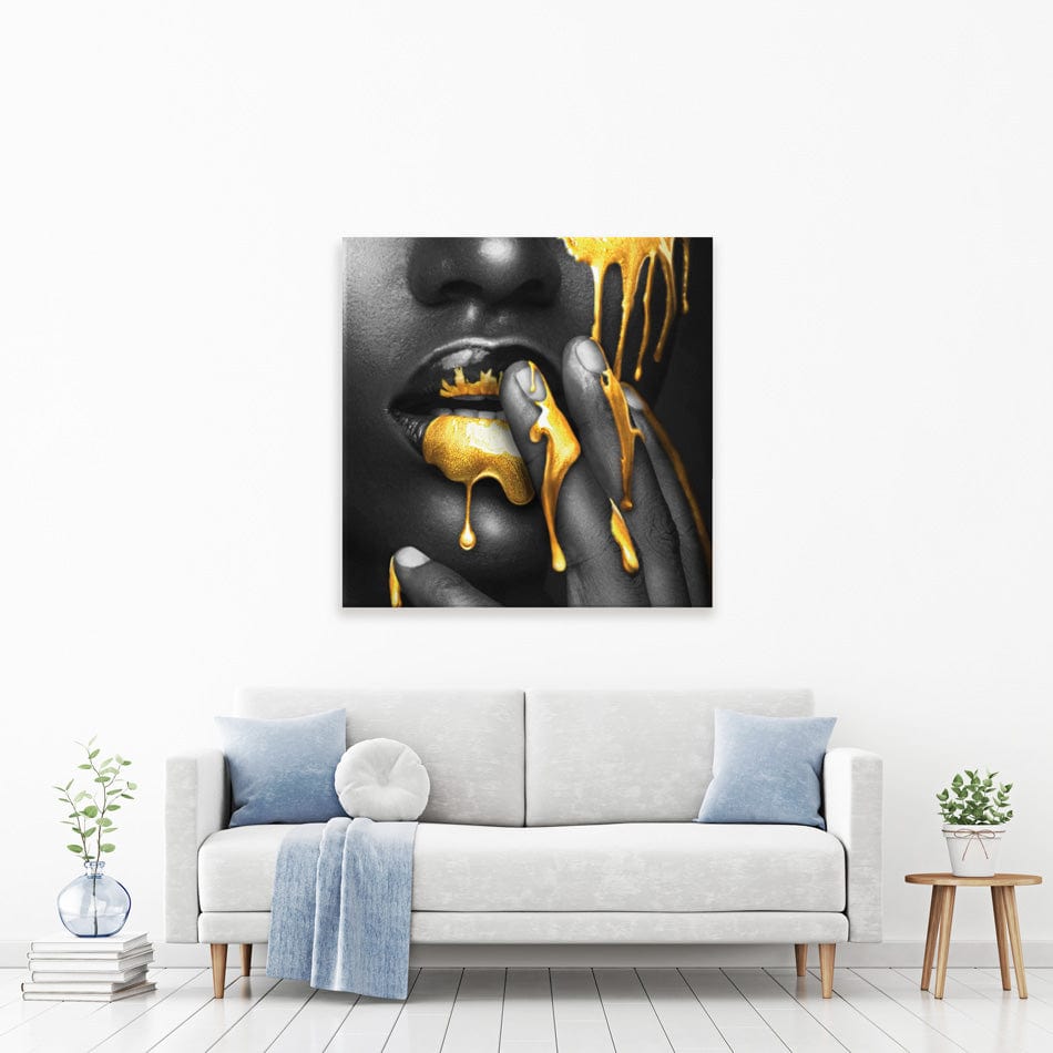 Dripping Square Canvas Print wall art product H Cleary