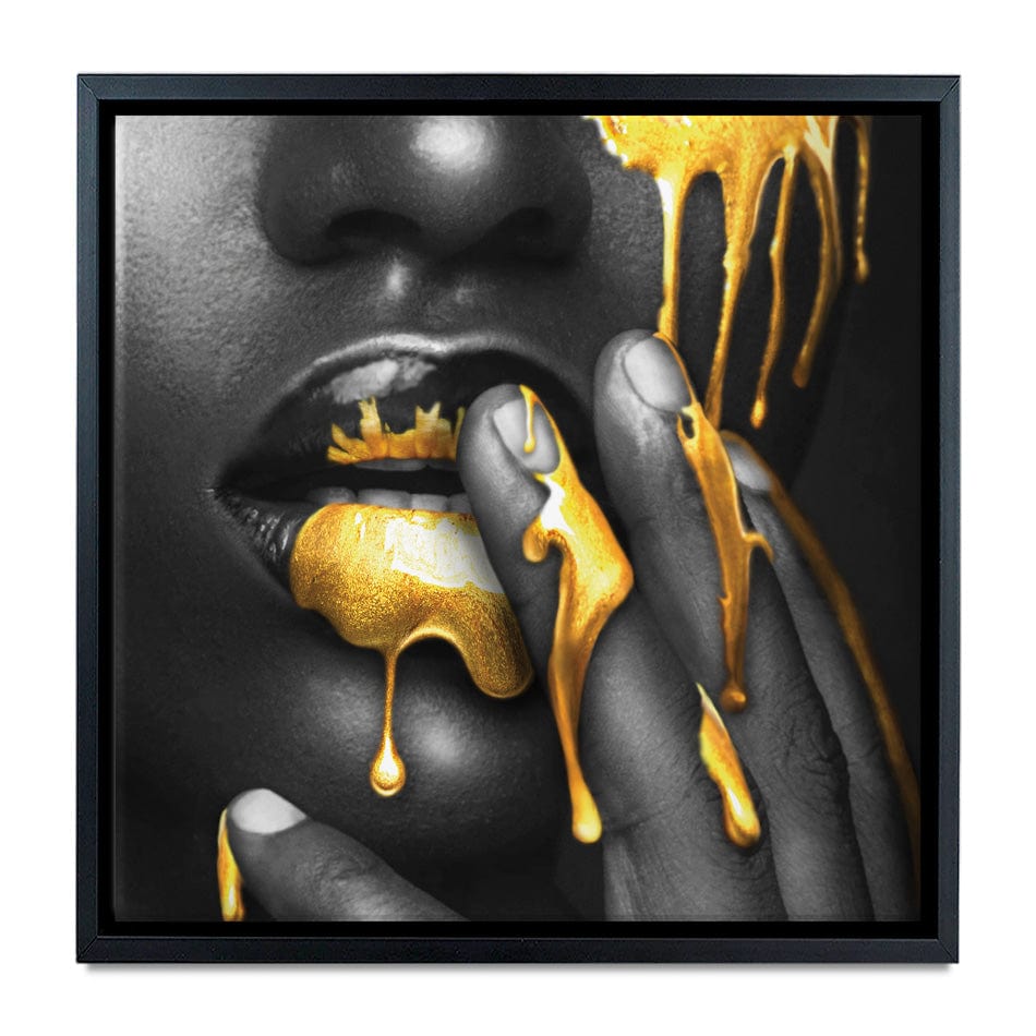 Dripping Square Canvas Print wall art product H Cleary